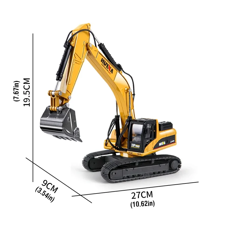HUINA 1910 Camión Excavadora de Juguete 1/40 – Regalo para Niños - imagen 5