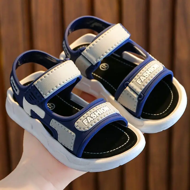 Zapato antideslizante para niños, sandalia versátil, zapato de playa de verano, zapato de suela blanda para bebé, zapatos casuales de moda para estudiantes, zapatos simples para chico - imagen 3