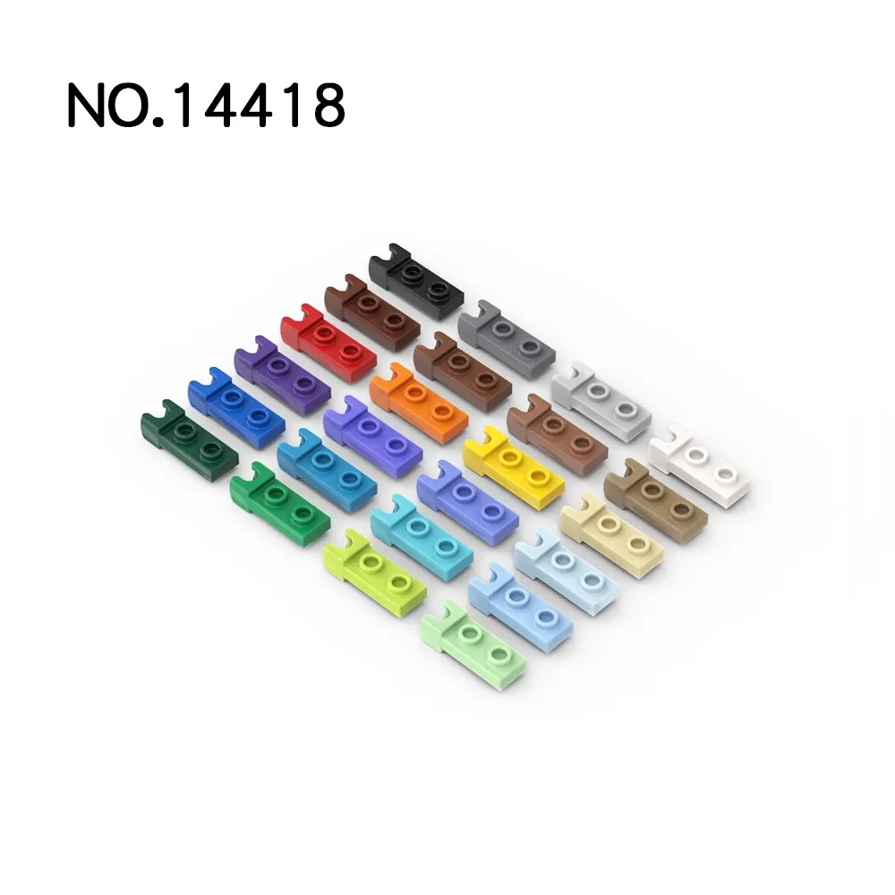 20 piezas MOC Compatible ensambla partículas 14418 placa modificada 1x2 con casquillo de bola de remolque pequeño en el extremo piezas de bloques de construcción DIY - imagen 5