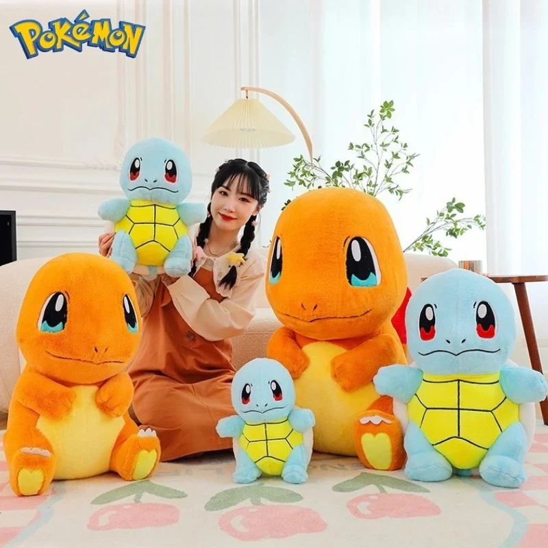 Peluche Pokémon Charmander y Squirtle suave para niños