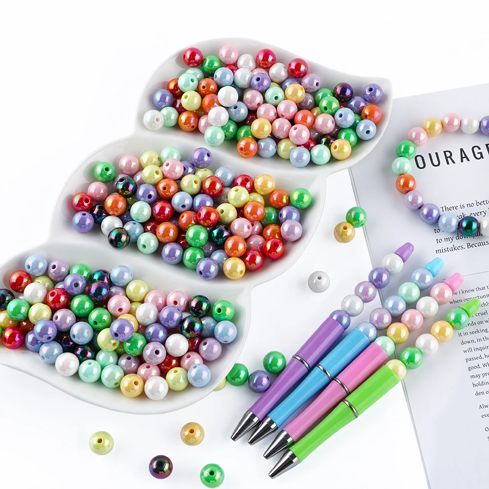 Cuentas de acrílico 12mm brillantes para joyería DIY - imagen 3