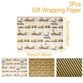 3pcs wrapping paper