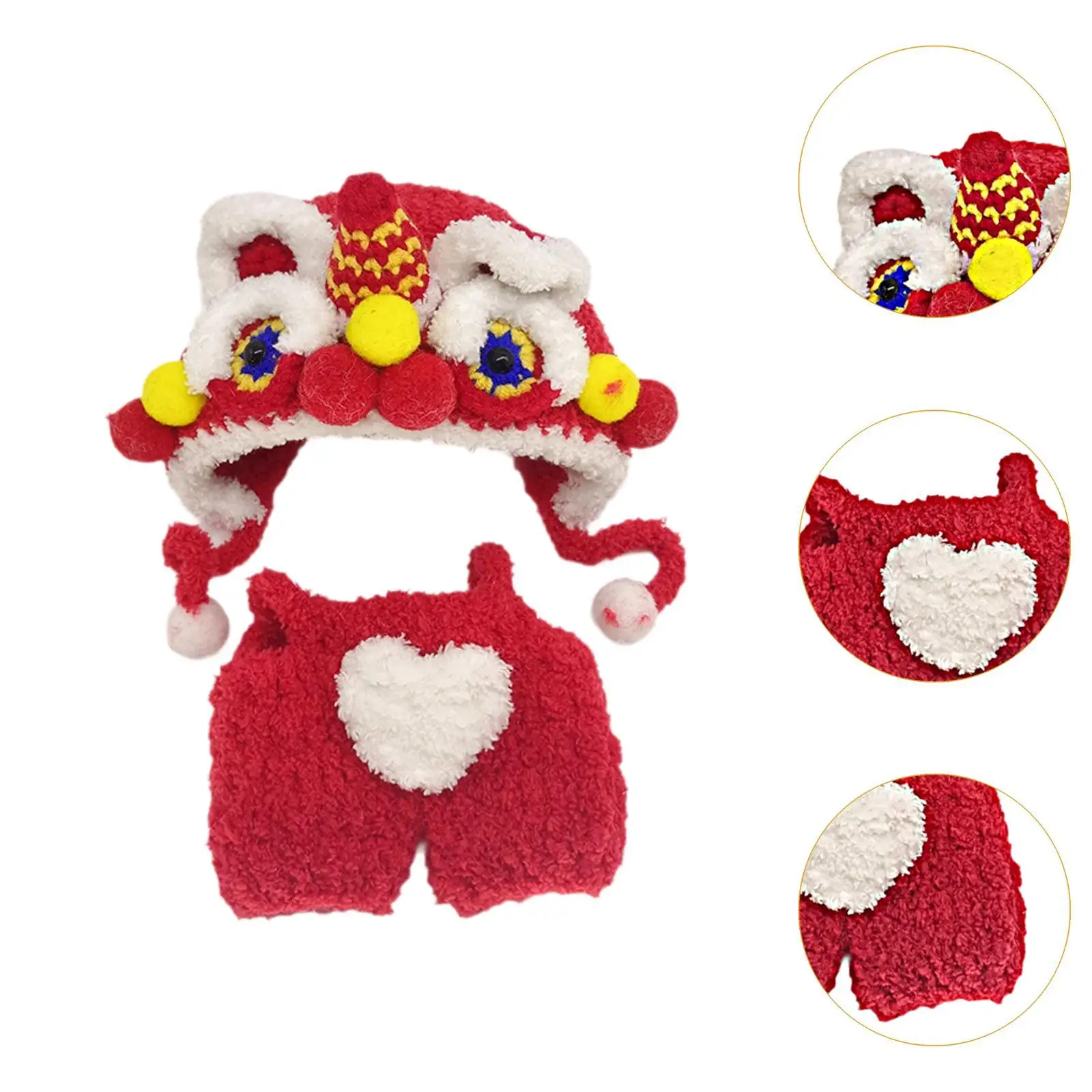 Ropa para muñecas de peluche, accesorios para fotos, decoración de juguetes para muñecas DIY, trajes de muñecas suaves, disfraces para muñecas de 5,91 pulgadas - imagen 5