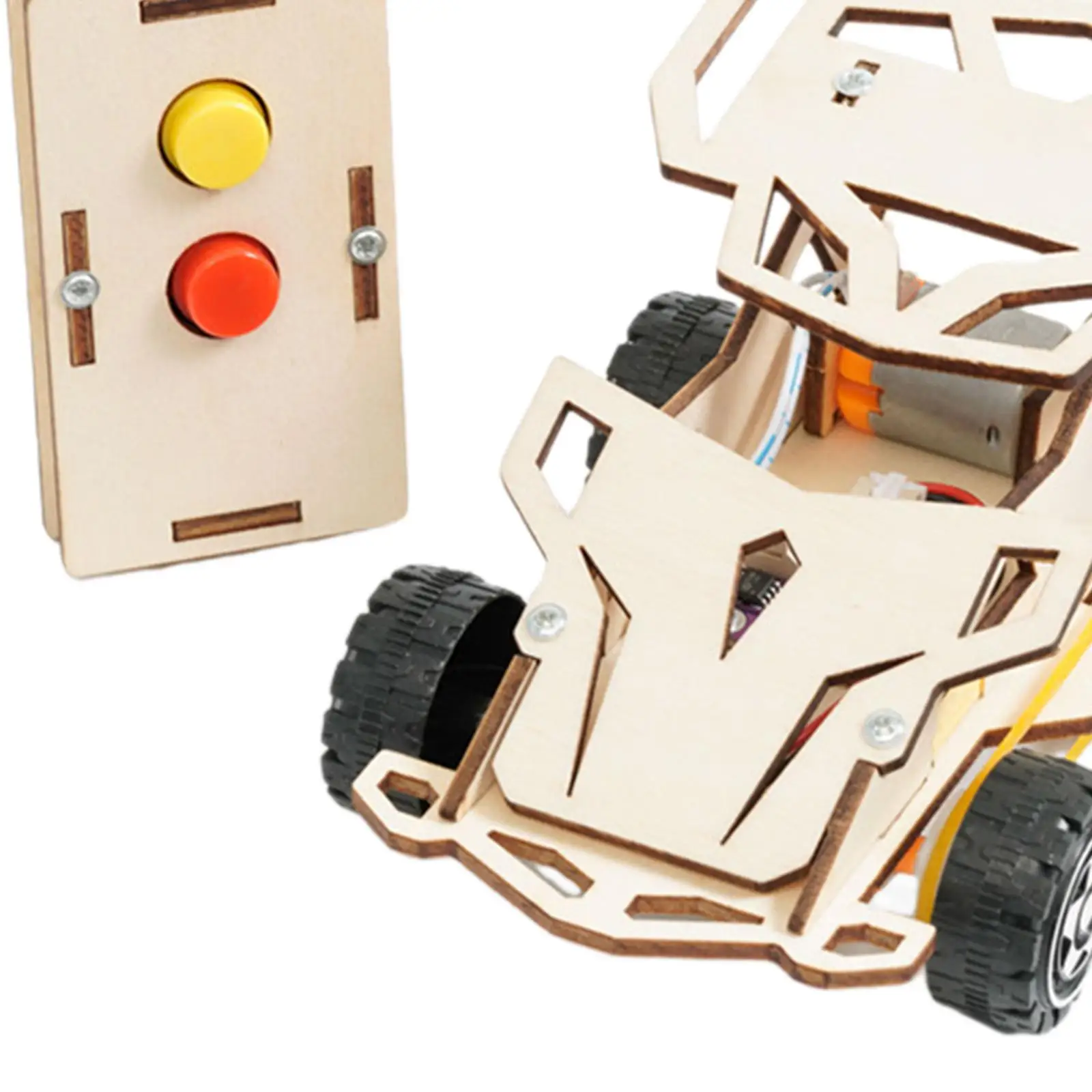 Wooden RC Car Toy Science Kits Control Car DIY Building Toy Wooden 3D Puzzle DIY RC Car RC Toys Physical Experiment for Children Wooden RC Car Toy Science Kits Control Car DIY Building Toy Wooden 3D Puzzle DIY RC Car RC Toys Physical Experiment for Children
