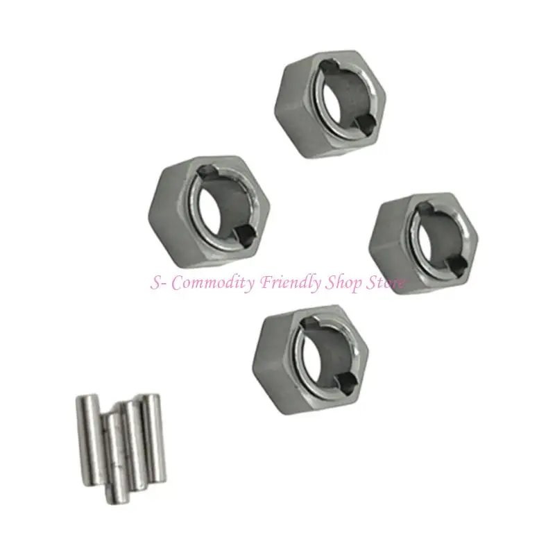 85AE 7mm Couplers Black for Improved Grip and Precisions Remote Control Vehicles Wheel Clamp - imagen 3