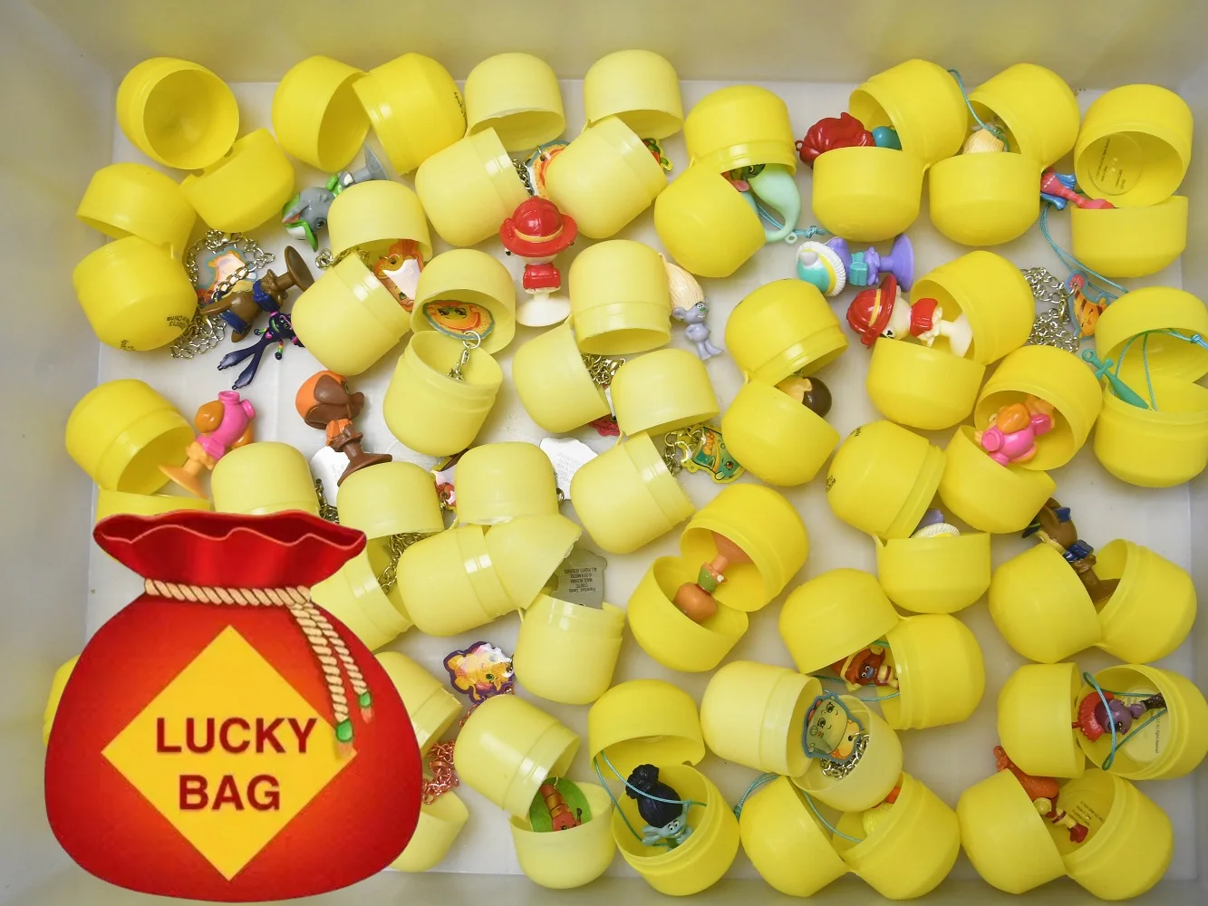 Juguetes cápsula originales a granel, bolsa de la suerte, dibujos animados de TV, cachorros corajosos, equipo de rescate, muñecos mágicos de hada de pelo largo, figuras de animales con ventosa - imagen 2