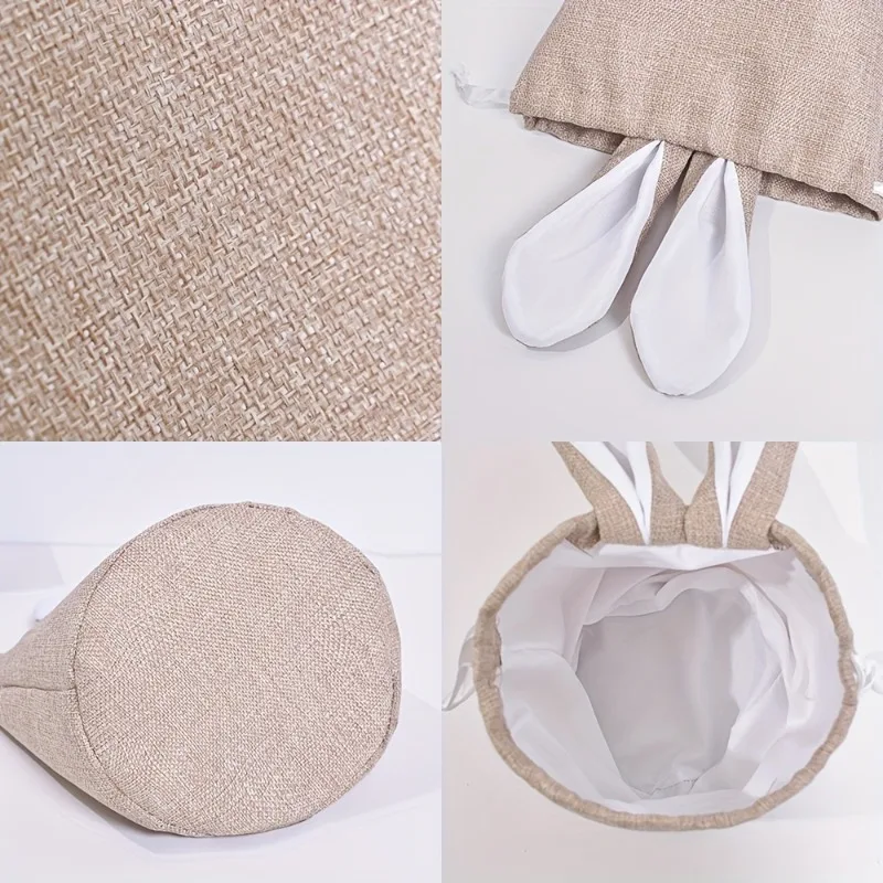 Bolsa de Pascua personalizada con cordón para caza de huevos - imagen 3