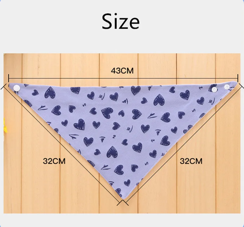 Paños triangulares de algodón para bebés – Baberos y pañuelos absorbentes - imagen 3