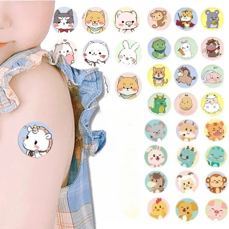 Tiritas infantiles redondas con diseños animados para niños - imagen 5