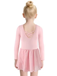 Leotardo ballet con falda tutú para niña