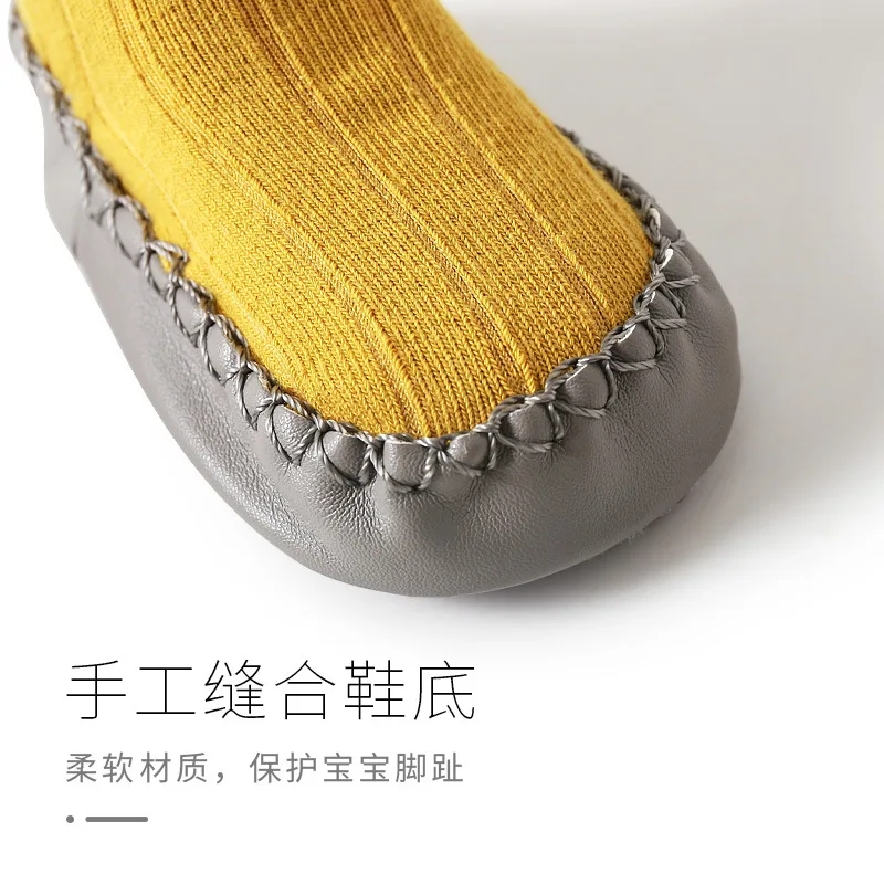 Calcetines antideslizantes, zapatos antideslizantes para bebés, primeros caminantes, zapatillas de suela blanda para niños pequeños, calzado para pre-camadas y escenarios tempranos - imagen 3