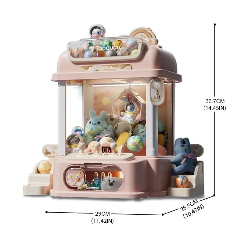Máquina de garra infantil – Grúa arcade para atrapar peluches - imagen 5