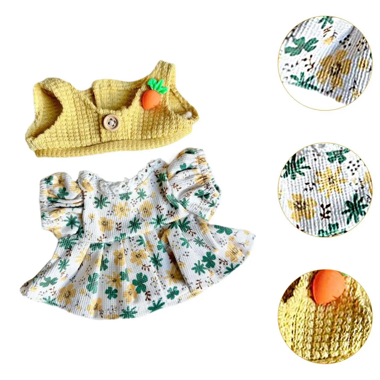 20cm Plush Doll Clothes,Stuffed Animal Accessories,Doll Dress and Vest Photo