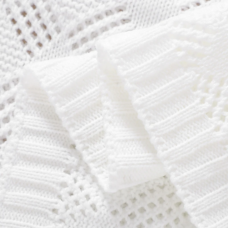 Mantas envolventes para bebé, transpirables, 90x70cm, tejidas, para recién nacidos, niños y niñas, cochecito mensual, cama, cosas para dormir, colcha infantil para todas las estaciones - imagen 5