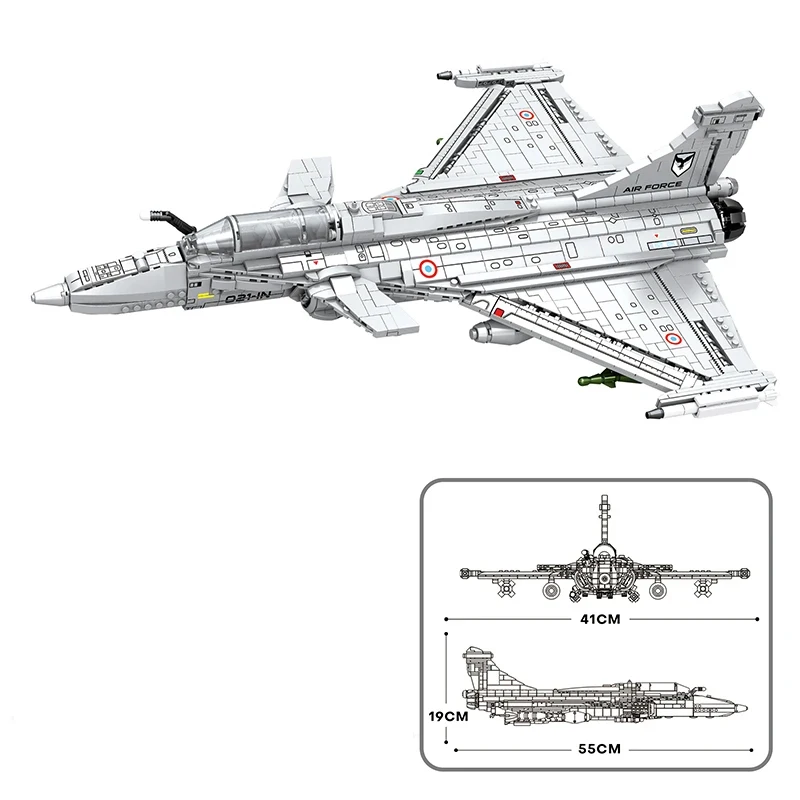 Set de construcción Rafale – avión militar infantil para montar - imagen 4