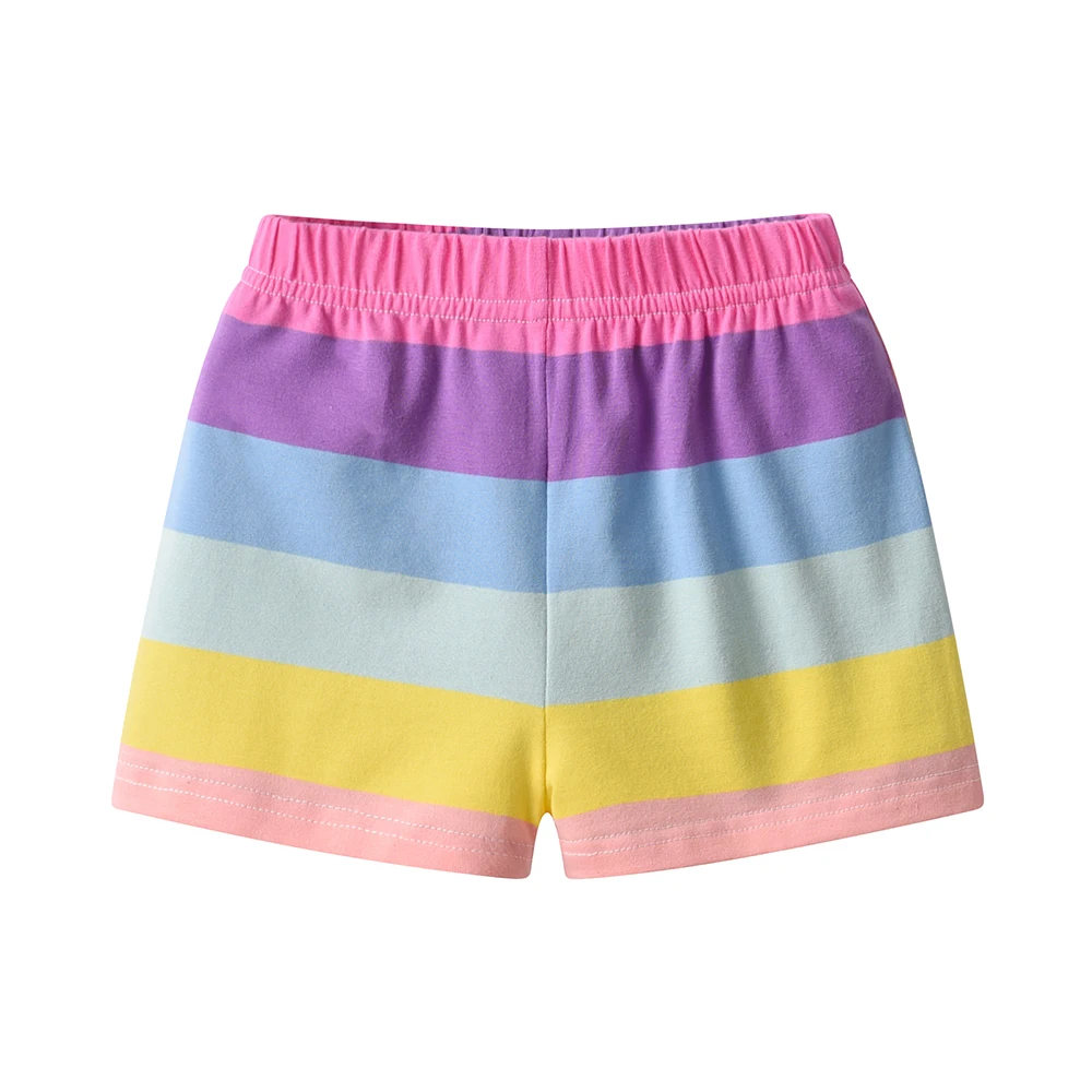 DXTON conjunto veraniego de niña unicornio arcoíris - imagen 2