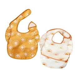 Kangobaby Mi vida suave – Babero impermeable sin mangas para bebé