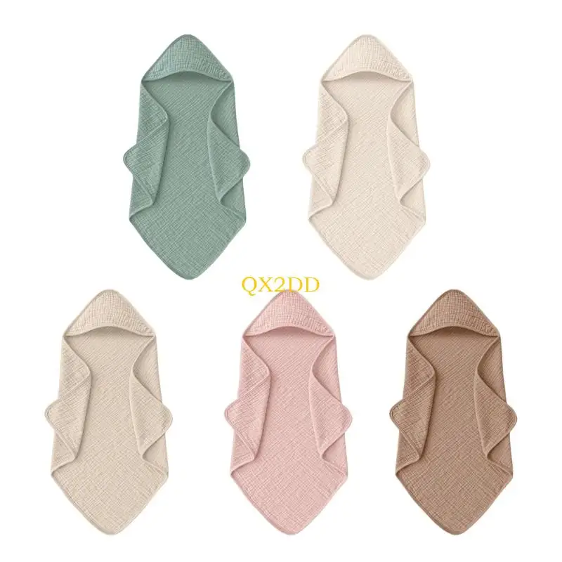 QX2D Toalla baño con Capucha para bebé, cómoda Manta Capa algodón para Secado rápido y Comodidad Diaria