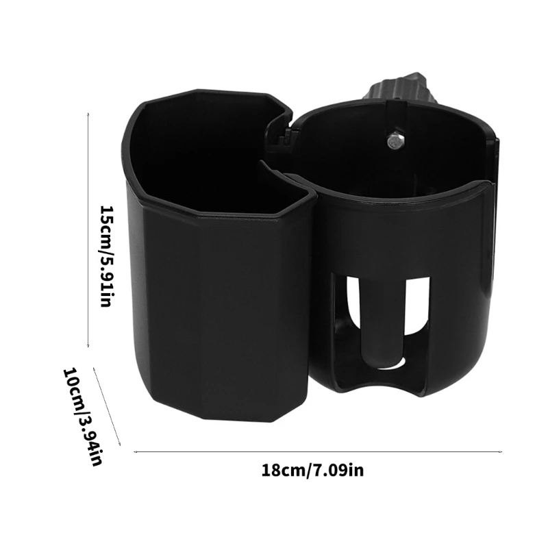 Portavasos Universal 2 en 1 para cochecito con soporte para teléfono, portabotellas Universal para silla de ruedas de bebé, accesorios para niños pequeños - imagen 4