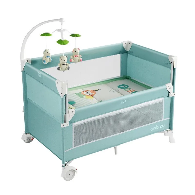 LazyChild Cuna plegable de viaje con mosquitera extraíble - imagen 4