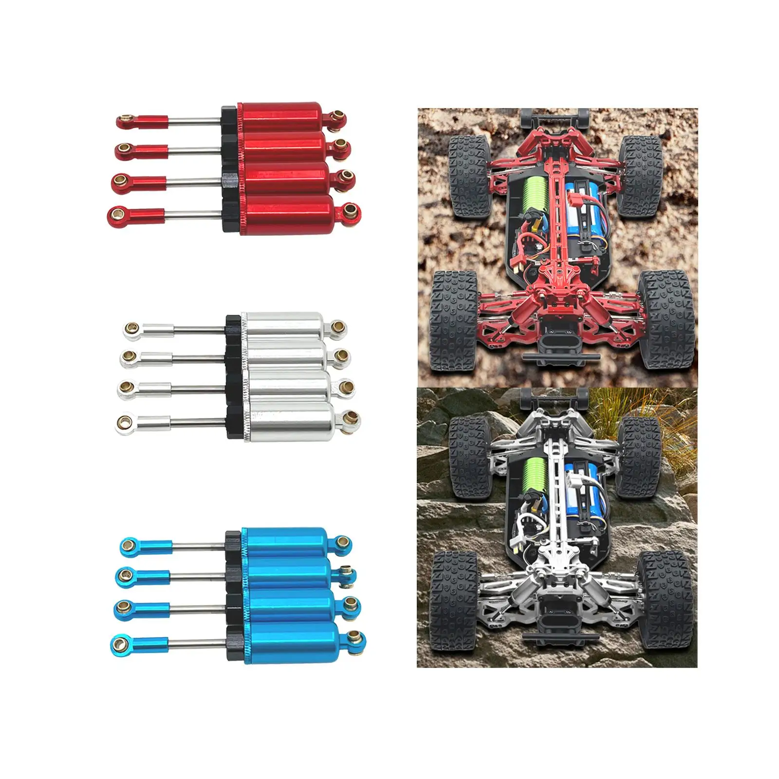 RC Car Shock Absorber Upgrades Kits Replacement Accessories Internal Spring Metal Upgrade for Q130B C8805 Q130A Q141 1:16 Scale