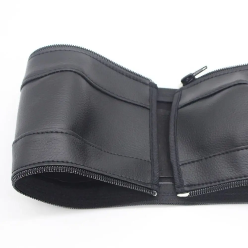 Cubierta de manillar de cochecito de PU estilo cremallera Universal chico cochecito mango manga antideslizante lavable - imagen 2