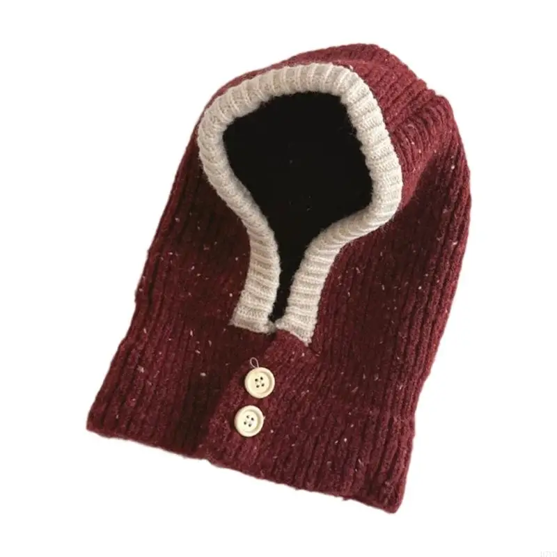 Tapa punto lavable a máquina D7YD con cobertura cabeza completa para niños uso clima frío - imagen 2