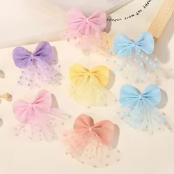 Horquillas niña con lazo y purpurina – Accesorios cabello
