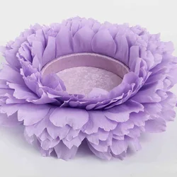 Cojín de loto con manta floral para fotos de recién nacidos