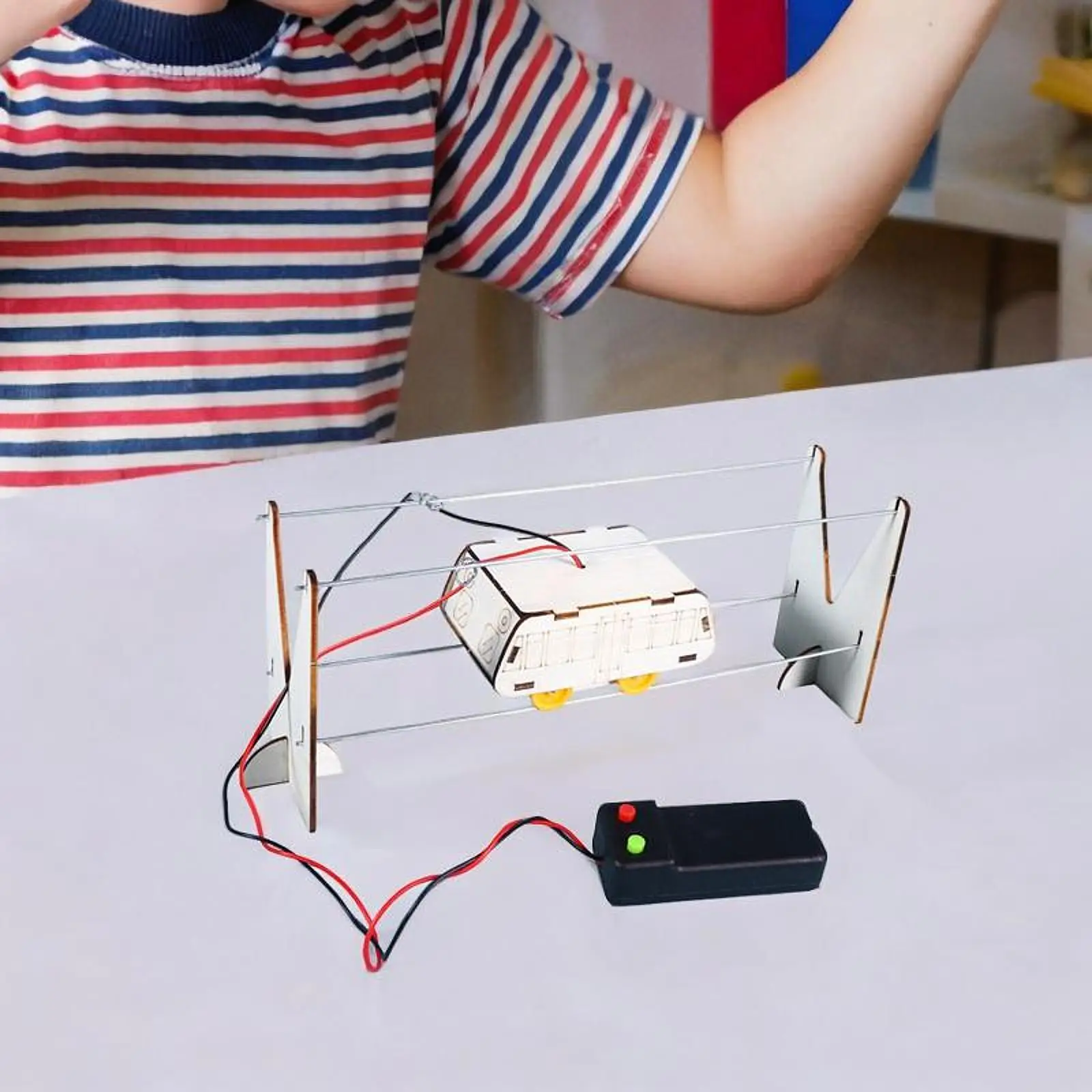 Tram Model Educational Toy Wooden Puzzle for Kids Teaching Aids Party Favors