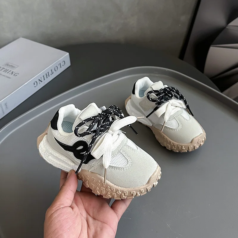 Zapatos deportivos para niños, novedad de Otoño de 20225, zapatos informales transpirables para correr para niños, zapatos planos antideslizantes para niñas, zapatos deportivos para exteriores para bebés - imagen 2