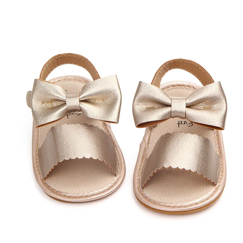 Sandalias para niñas bebés primeros caminantes con lazo – Suela blanda - imagen 5