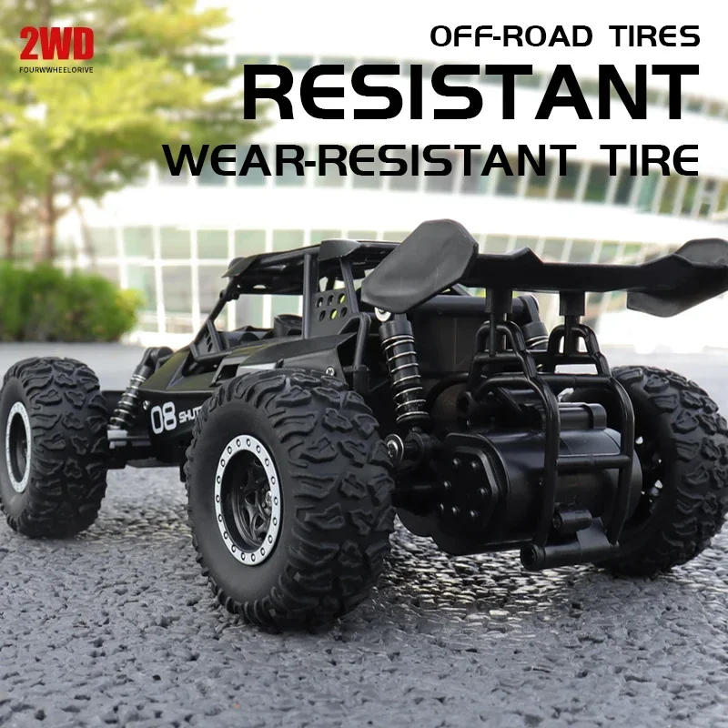 Coche RC todoterreno 2WD con LED – Control remoto para niños - imagen 4