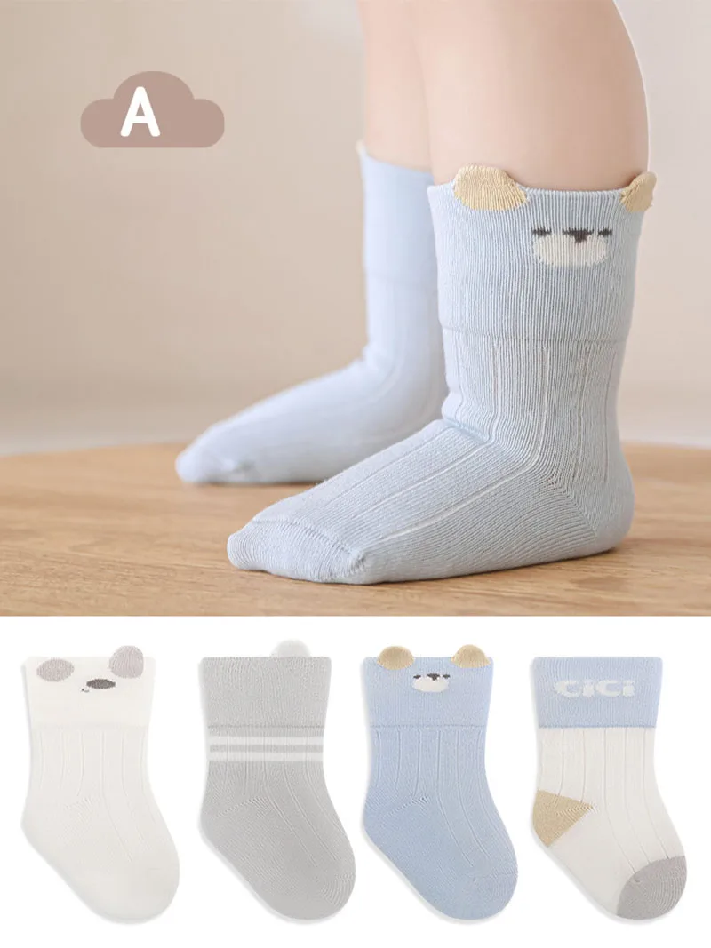 MILANCEL calcetines de tubo otoño para bebé con lindos animales - imagen 3