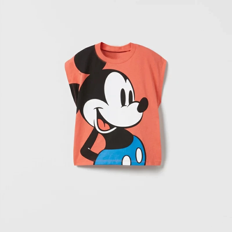Camiseta Mickey Mouse manga corta para niño – Moda estampada verano - imagen 4