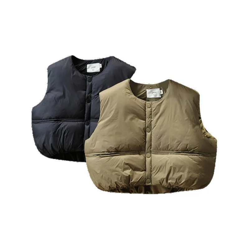 2025 Chaleco de nueva moda para niños de otoño/invierno: ropa de abrigo gruesa, acogedora y elegante, funcional y versátil para clima ligero y frío. - imagen 5