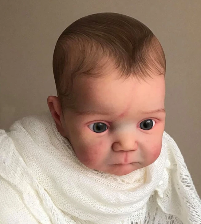 NPK 20 ''alta cantidad Color fresco sin terminar piezas de muñeca sin pintar Kit de muñeca Reborn Ducklin con cuerpo y ojos Bebe - imagen 5