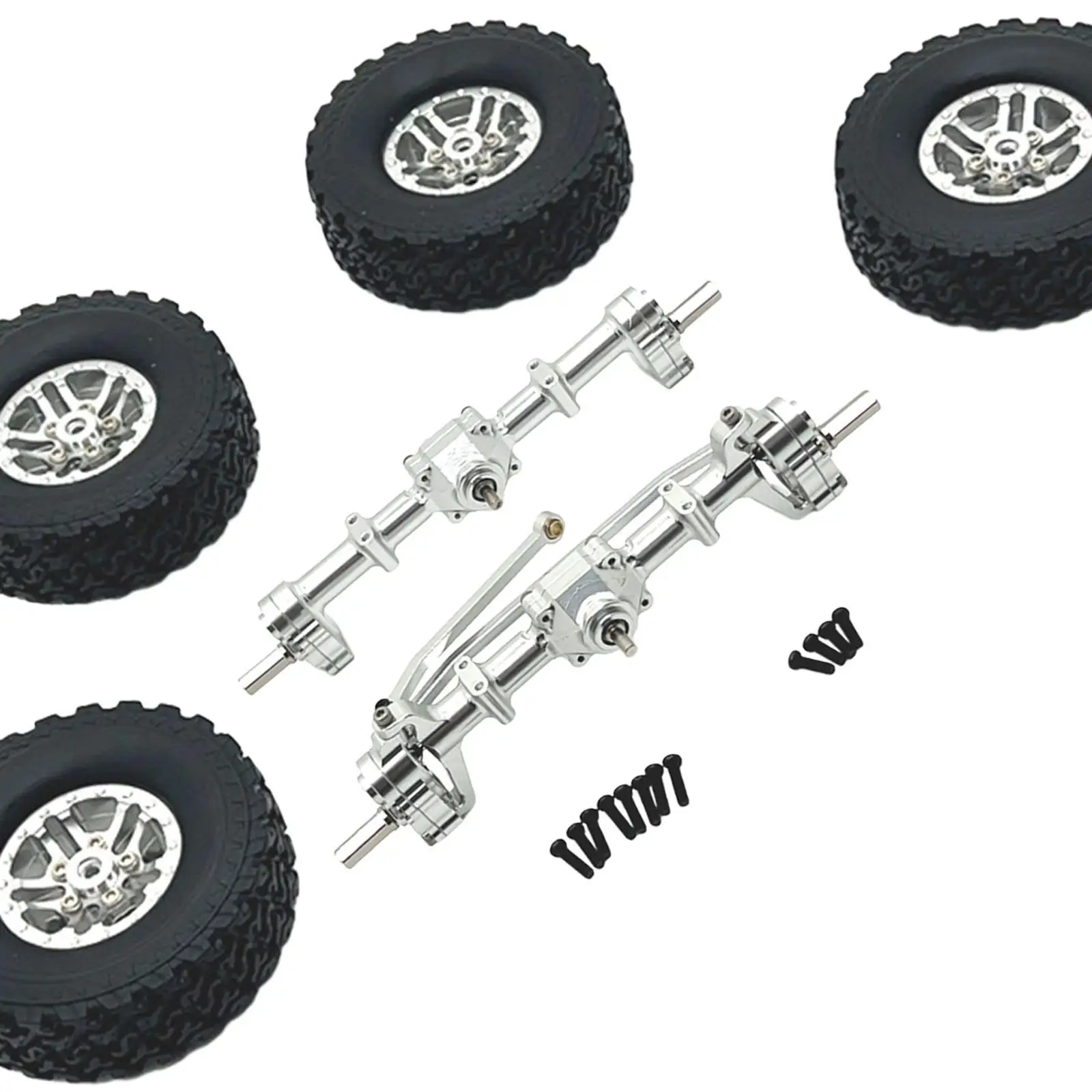 1:12 Scale Front and Rear Axle Set Bridge Shaft Complete Set for 99S LC79