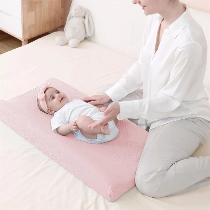 M76C 2 uds sábanas ajustadas algodón para cochecitos bebé lado cuna, masaje táctil para recién nacidos, - imagen 2
