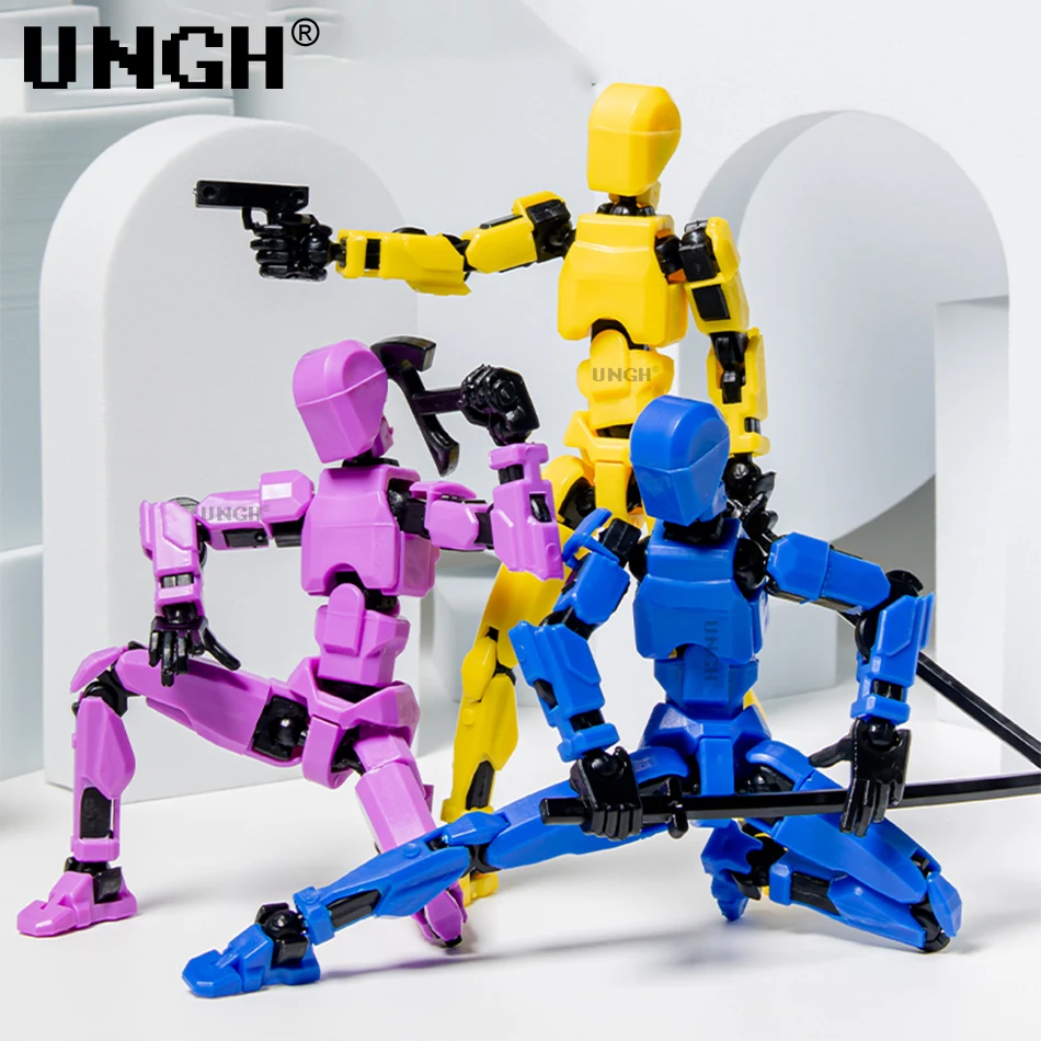 UNGH-Robot móvil multiarticulado, maniquí de juguete impreso en 3D, figura de acción 13, Robot móvil de cuerpo completo, juguetes, regalos para niños - imagen 3