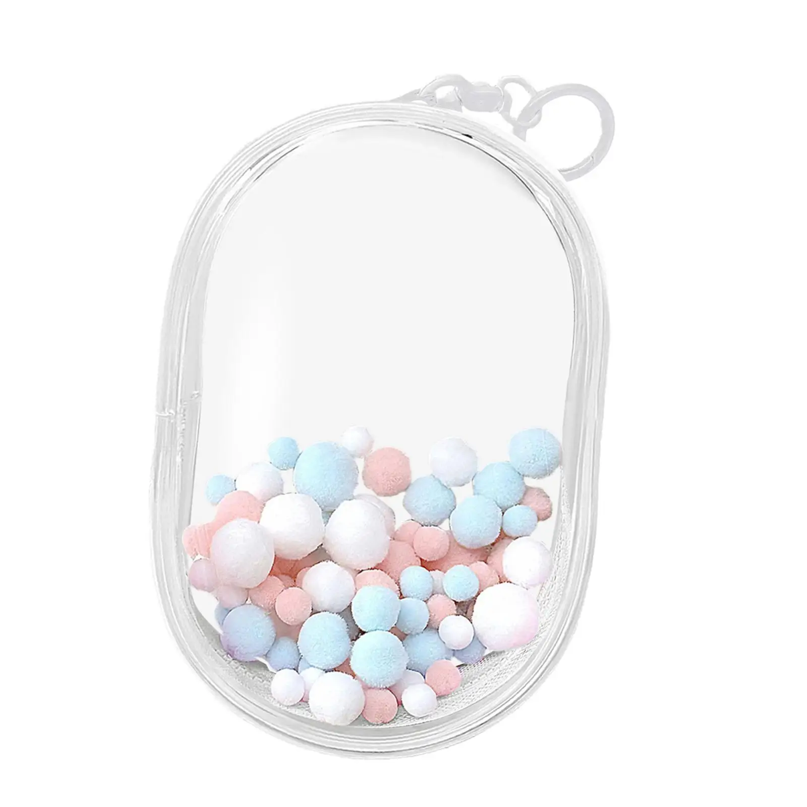 Compact Figure Holder for Mini Dolls, Transparent Display Bag for Collectors