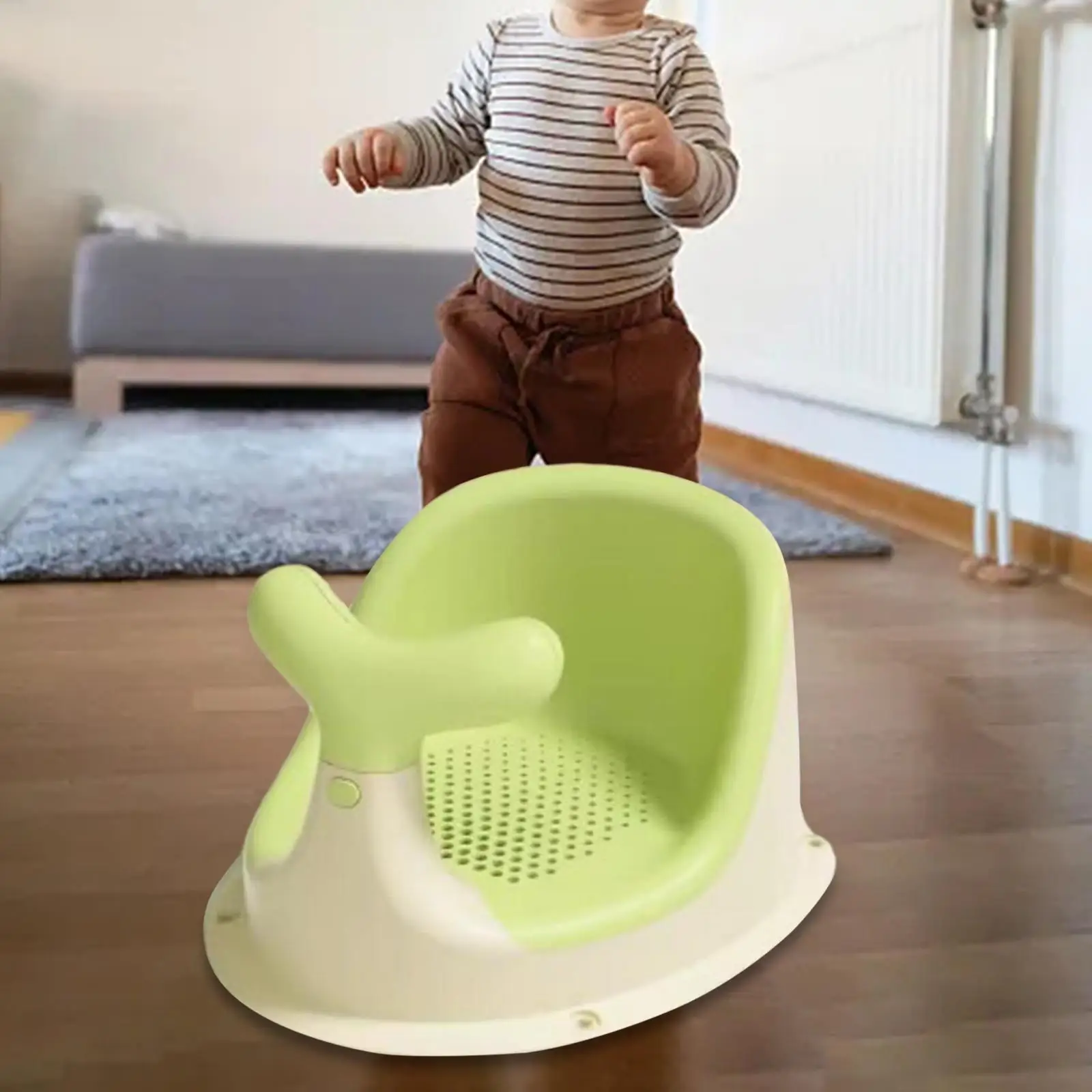 Infants Bath Seat Bathing Seat with Suction Cup Portable Bathroom Accessories Baby Bathtub Seat for Toddlers Infants Kids