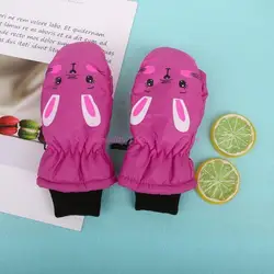 Guantes esquí a prueba viento forro polar niños niñas