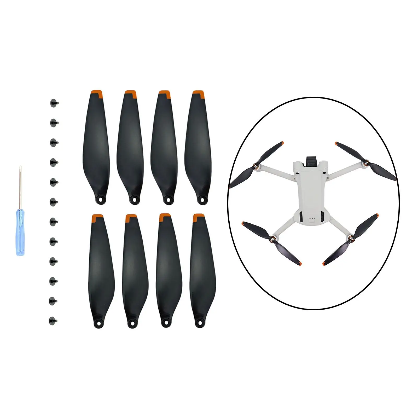 DJI Mini 3: Hélices de repuesto silenciosas – Kit palas quadcopter - imagen 2