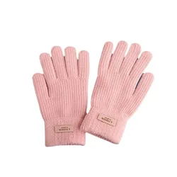 Guantes de punto para niña – Otoño-Invierno, cálidos y táctiles