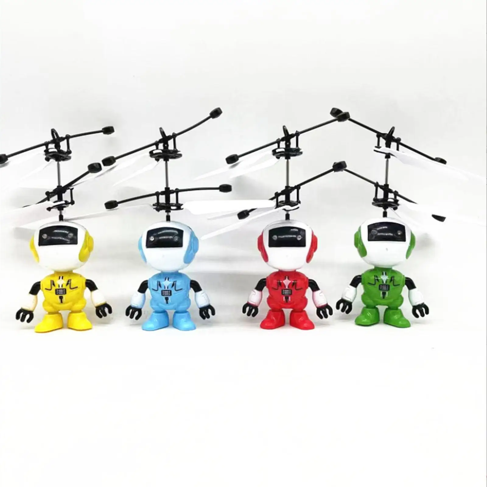 Mini dron robot volador recargable con sensor y luces para niños - imagen 3