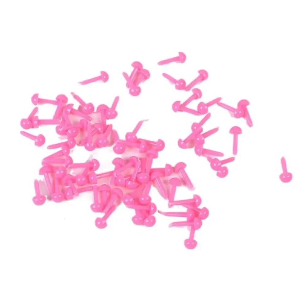 200 Uds nuevo 200 Uds ojos de muñeca plástico DIY Mini ojos de seguridad 3/4/5/6 Mm accesorios para muñecas fieltro con aguja - imagen 3
