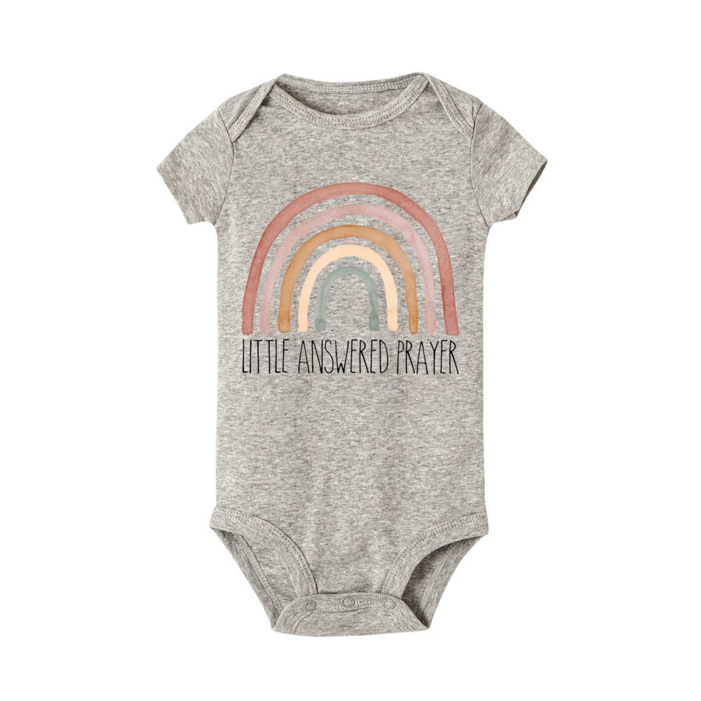 Body para recién nacido con respuesta pequeña de arcoíris, mameluco para recién nacido, Hospital, recién nacido, regalo de ducha infantil, ropa de anuncio para bebé - imagen 4