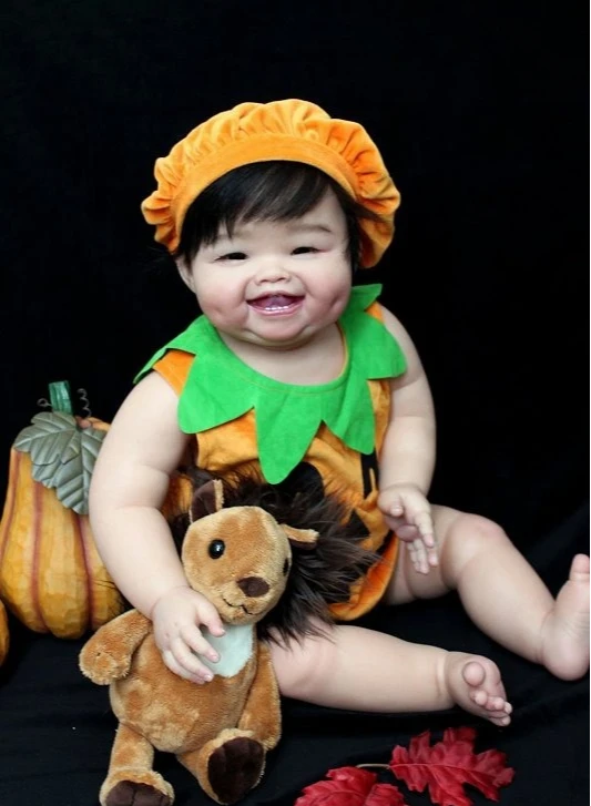 NPK 28 ''hechas a mano sin terminar sin pintar piezas de bricolaje de gran cantidad Reborn Minmin Color fresco con conectores y ojos de cuerpo de tela - imagen 2