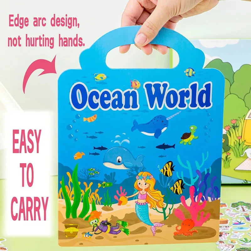 Libro de pegatinas con rompecabezas educativos para niños - imagen 5